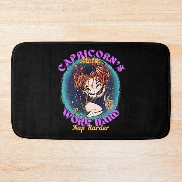 Item preview, Capricorn's Motto: Work Hard, Nap Harder. capricorn goddess designed and sold by ZodiacWonders.