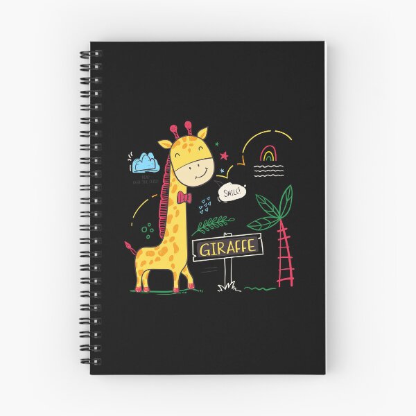 Item preview, cute giraffe smile in garden, funny giraffe in garden, cartoon giraffe in zoo designed and sold by GreyStanzione1.