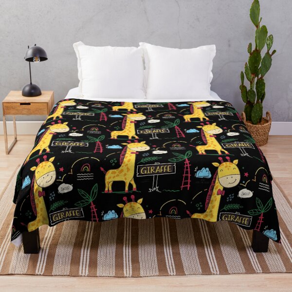 Item preview, cute giraffe smile in garden, funny giraffe in garden, cartoon giraffe in zoo designed and sold by GreyStanzione1.