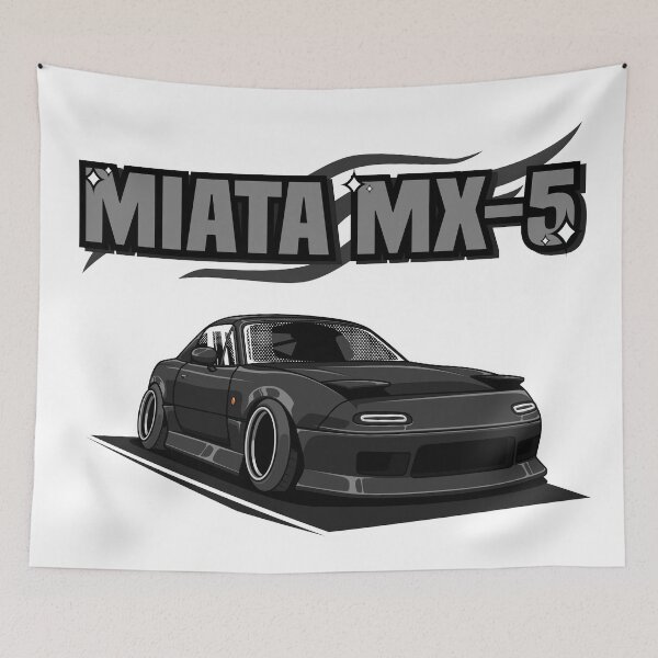 Item preview, Mazda Miata MX-5 Black designed and sold by Bulldsgn.