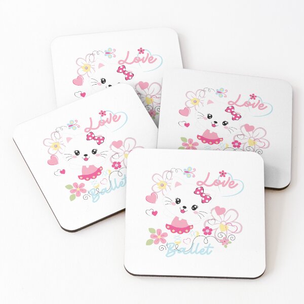 Item preview, cute ballet kitten, cartoon ballet kitten, cute ballet cat designed and sold by GreyStanzione1.