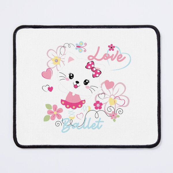 Item preview, cute ballet kitten, cartoon ballet kitten, cute ballet cat designed and sold by GreyStanzione1.
