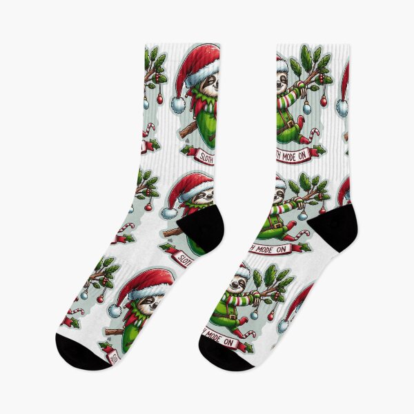 Item preview, Elf-Clad Sloth Holiday Chill  designed and sold by BeautBoldBasic.