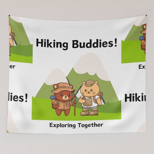 Item preview, Hiking Buddies. Exploring Together. designed and sold by Rukyta.