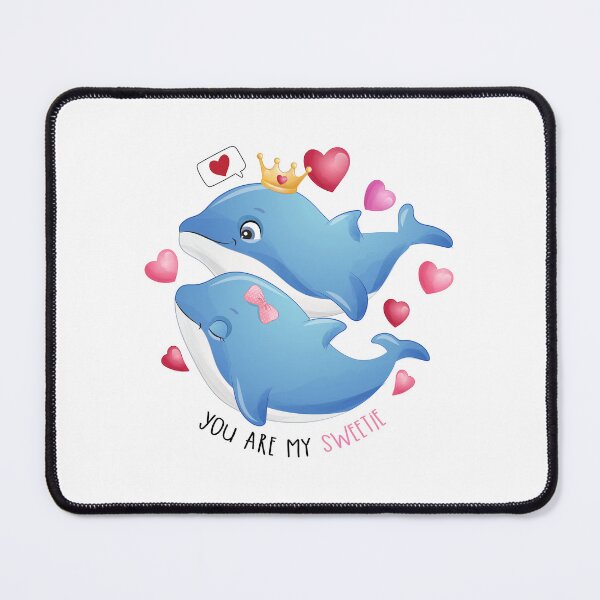 Item preview, happy dolphin couple, couple blue dolphin, valentine couple dolphin designed and sold by GreyStanzione1.