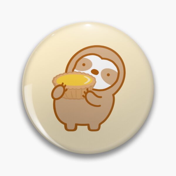 Item preview, Cute Egg Tart Dim Sum Sloth designed and sold by theslothinme.