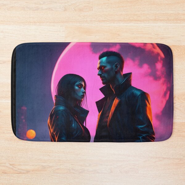 Item preview, Vampire couple in a cyberpunk style designed and sold by GothicRubette.