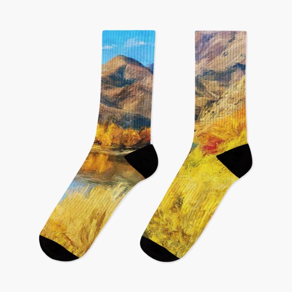 Item preview, Autumn colors by Salmon River, Idaho - painting designed and sold by Travelways.