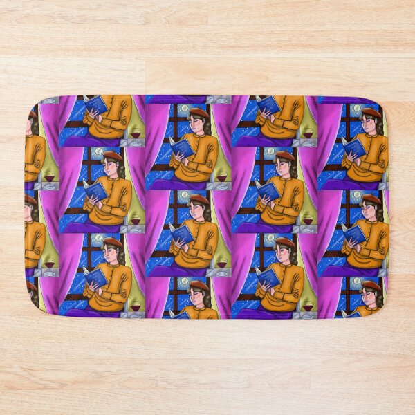 Item preview, Girl reading Jane Austen on starry night designed and sold by altairaleon.