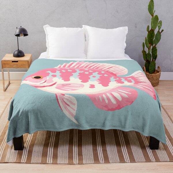 Item preview, Preppy Pink Tropical Fish designed and sold by BrightTide.