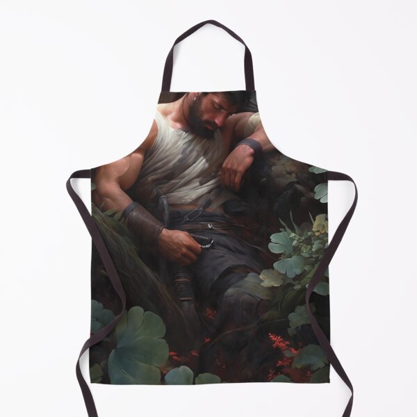 Item preview, Handsome exhausted muscular solider laying on the ground designed and sold by ElliotMus.