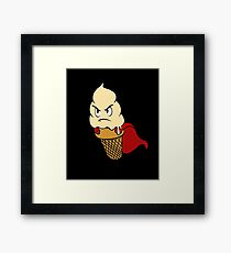 Angry Delicious Ice Cream Gear Framed Print