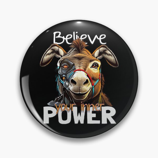 Item preview, Donkey Cyborg, Believe Your Inner Power Funny T-shirt designed and sold by momoworlddesign.
