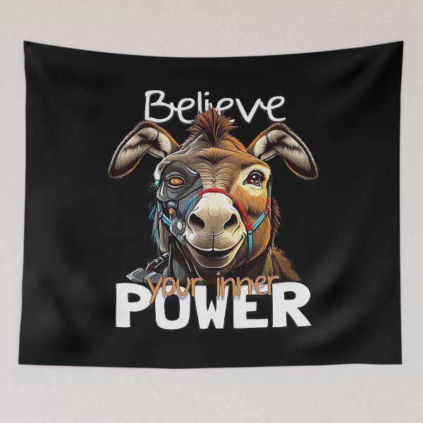 Item preview, Donkey Cyborg, Believe Your Inner Power Funny T-shirt designed and sold by momoworlddesign.
