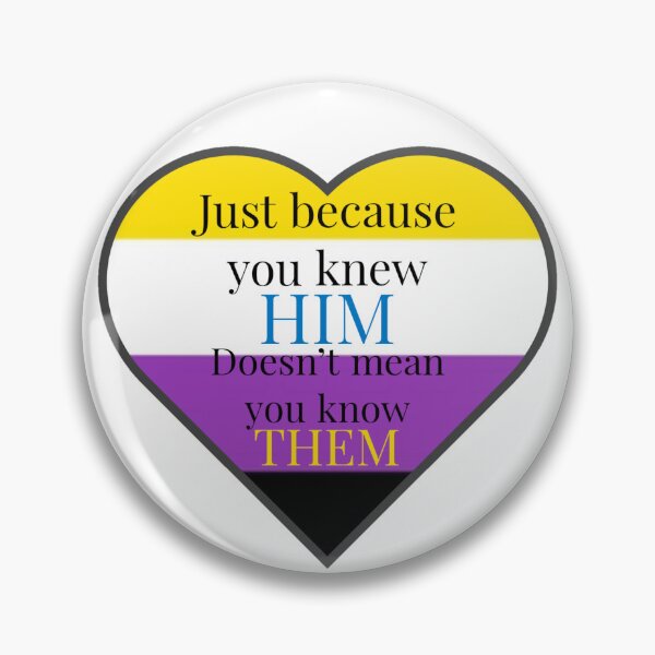 Item preview, Non-Binary Knew Him/Know Them designed and sold by DandyBrainfruit.