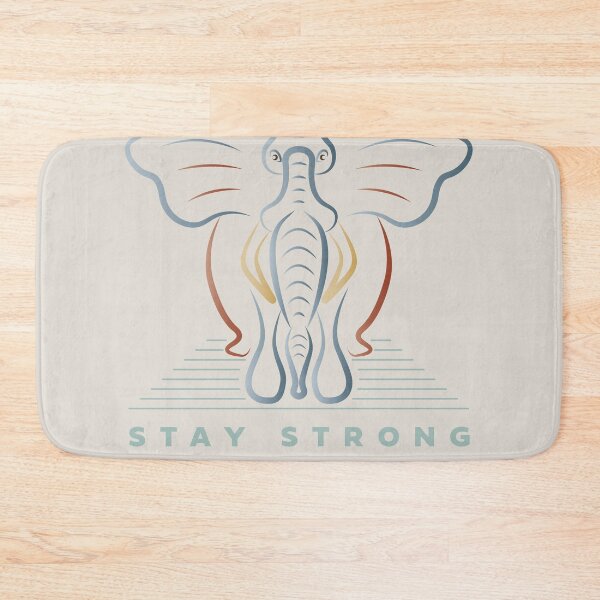 Item preview, Retro Elephant Stay Strong designed and sold by iamKaye.