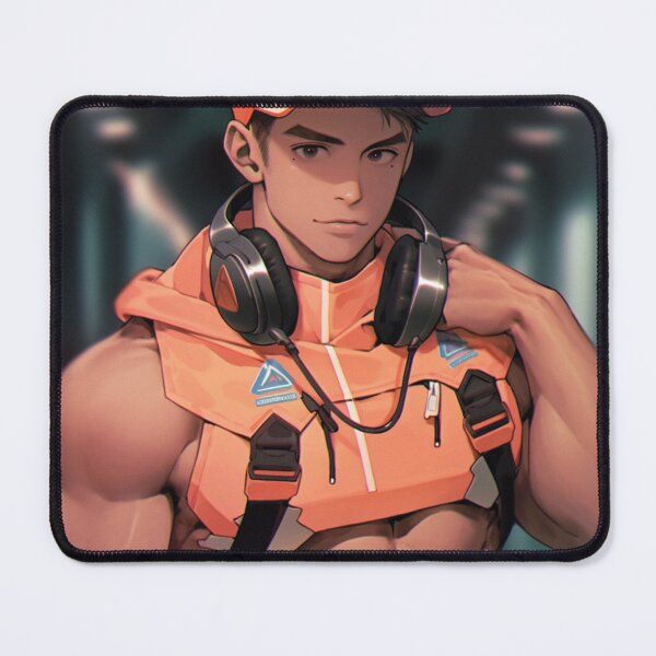Item preview, Kawaii muscular cyber-punk boy  designed and sold by ElliotMus.