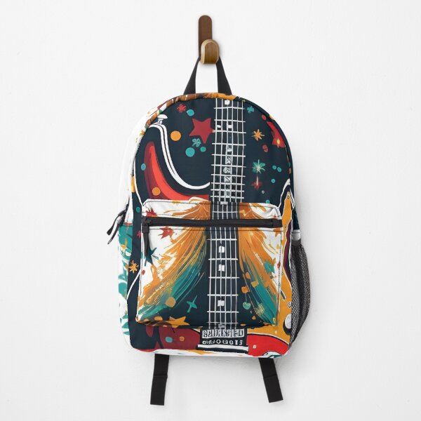 Item preview, Holiday electric guitar Christmas tree art print designed and sold by dcrc.
