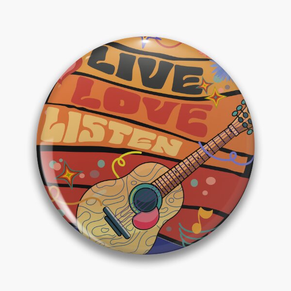 Item preview, Retro-style LIVE LOVE LISTEN designed and sold by HiDesignsShop.