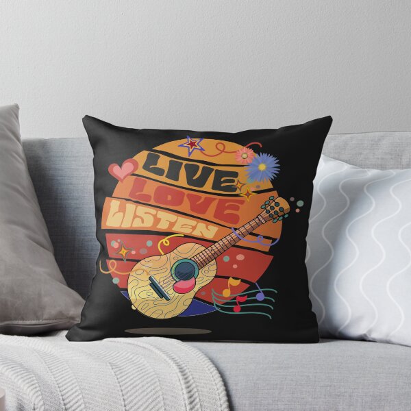 Item preview, Retro-style LIVE LOVE LISTEN designed and sold by HiDesignsShop.