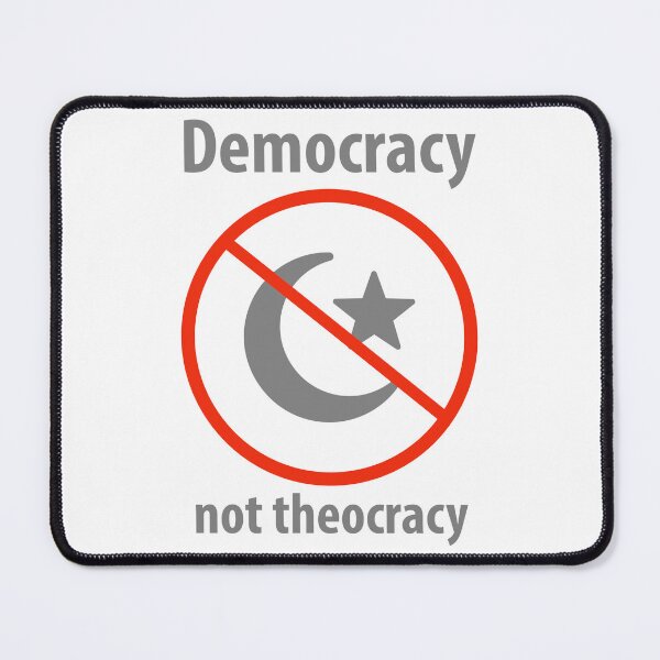 Item preview, Democracy not theocracy designed and sold by Rachel the Artist .