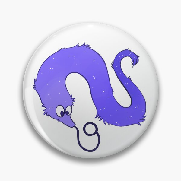 Item preview, Worm on a String - Blurple designed and sold by Yulecatt.