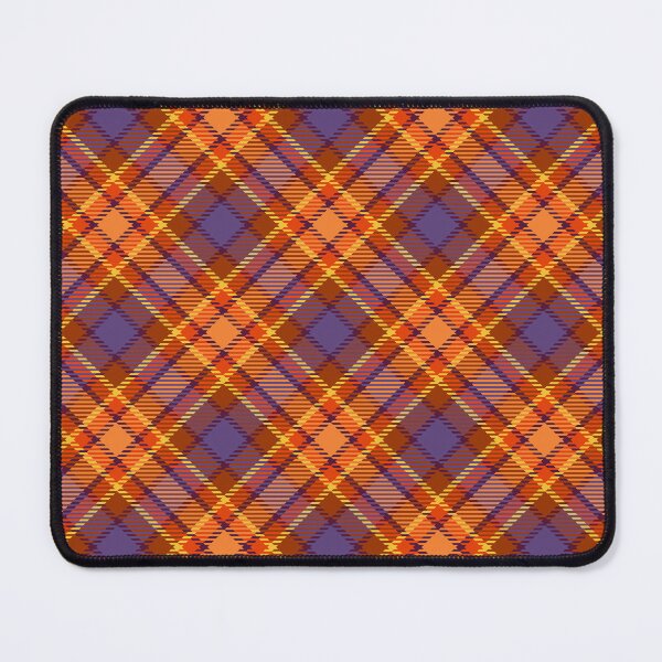 Item preview, Orange and purple checkered plaid pattern designed and sold by Osting.