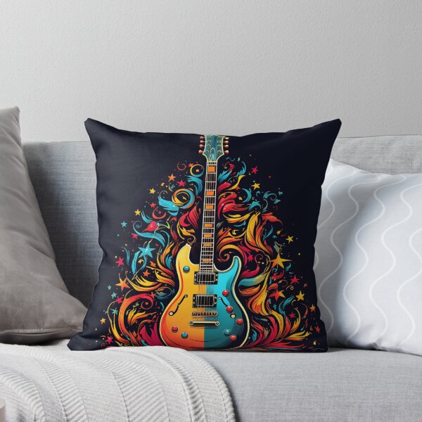 Artikelvorschau, Feiertags-E-Gitarre-Weihnachtsbaum-Kunstdruck entworfen und verkauft von dcrc.