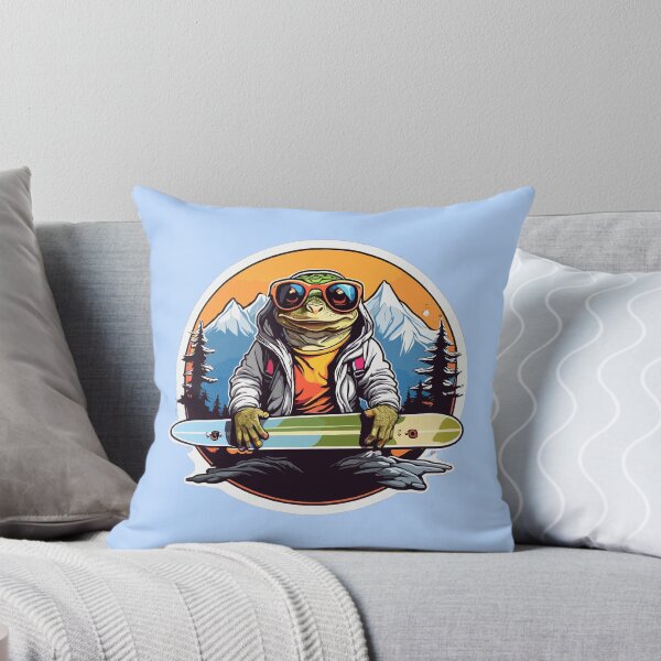 Item preview,  Frog with snowboard designed and sold by YolaShopOnline.