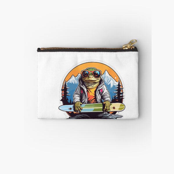 Item preview, Frog with snowboard designed and sold by YolaShopOnline.