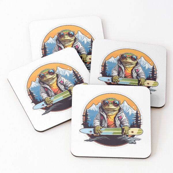 Item preview,  Frog with snowboard designed and sold by YolaShopOnline.
