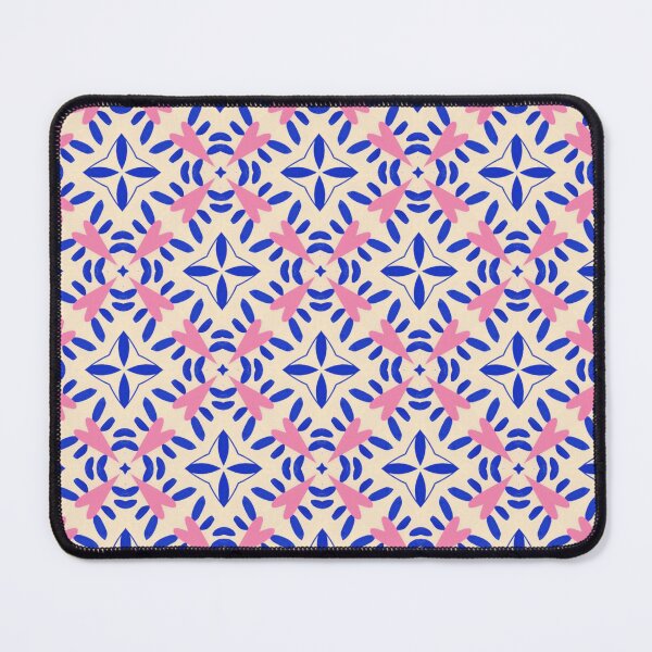 Item preview, Mediterranean style mosaic in pink and navy blue designed and sold by Suvenire.