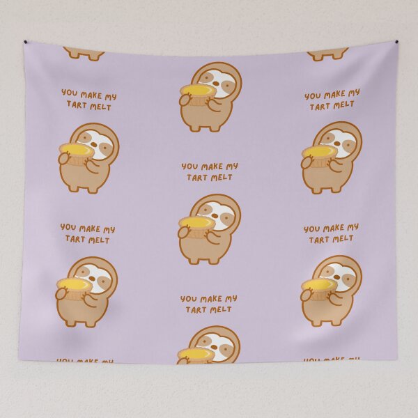 Item preview, You Make My Heart Melt Egg Tart Sloth  designed and sold by theslothinme.