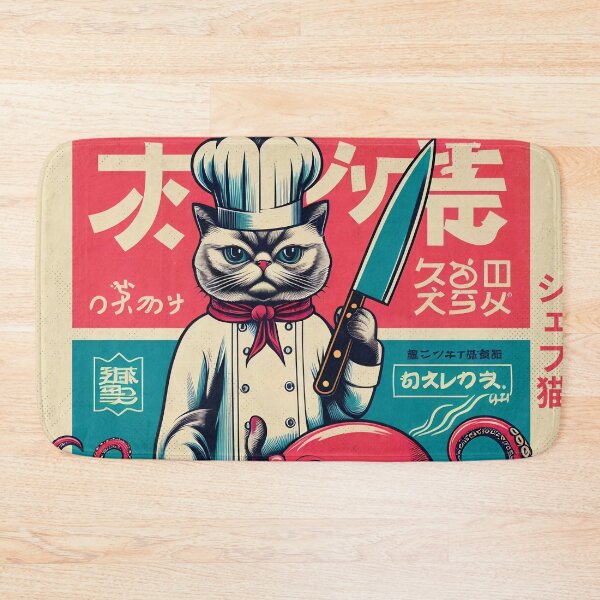 Item preview, Japanese Chef Cat: Culinary Art with Style designed and sold by IAPICTURE.