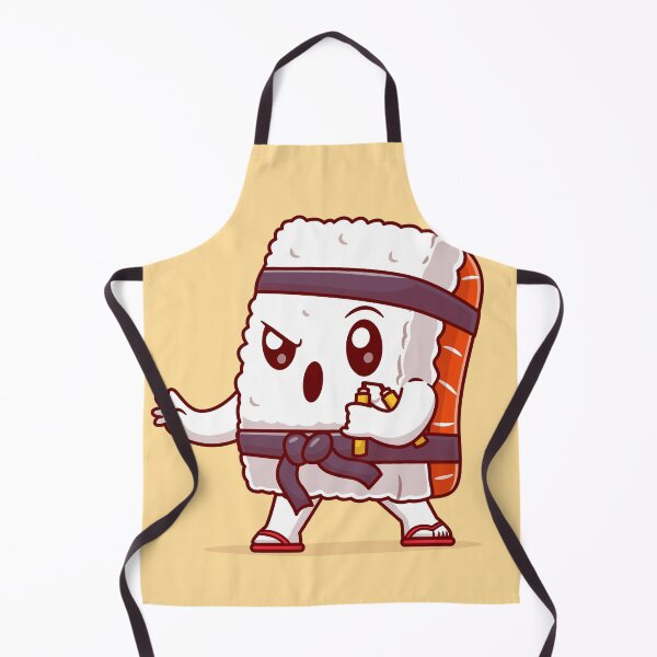 Item preview, Cute Sushi Ninja Fighter with Double Stick Karate designed and sold by hjian8219.