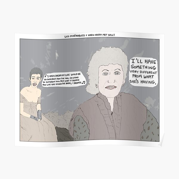 Les Misérables + When Harry Met Sally Poster