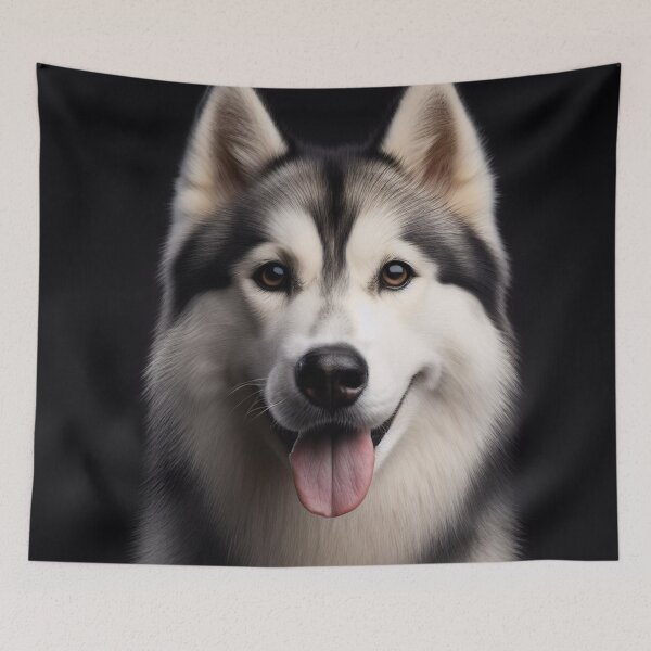 Item preview, Realistic Husky Pawtrait designed and sold by PawtraitRealism.