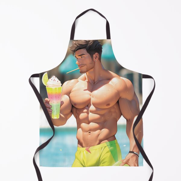 Item preview, Samson! Hunky boy eating some ice cream at the pool. designed and sold by ElliotMus.