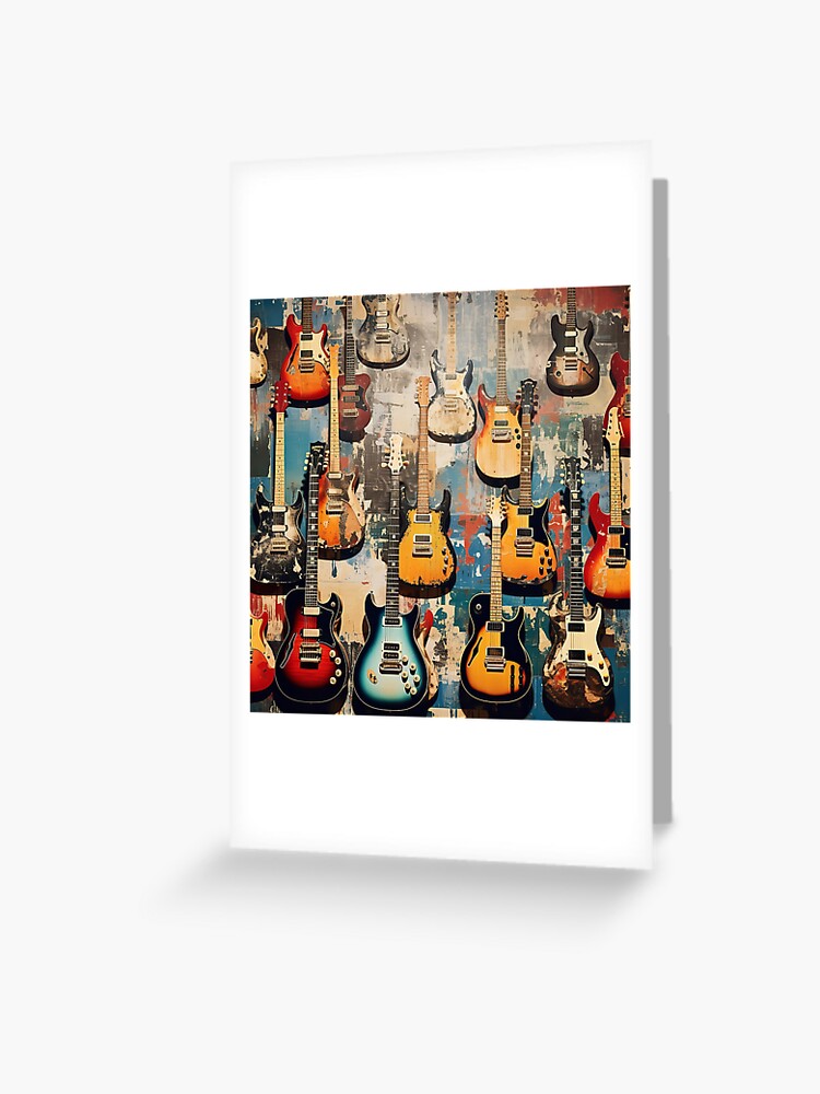 Electric guitars collage 