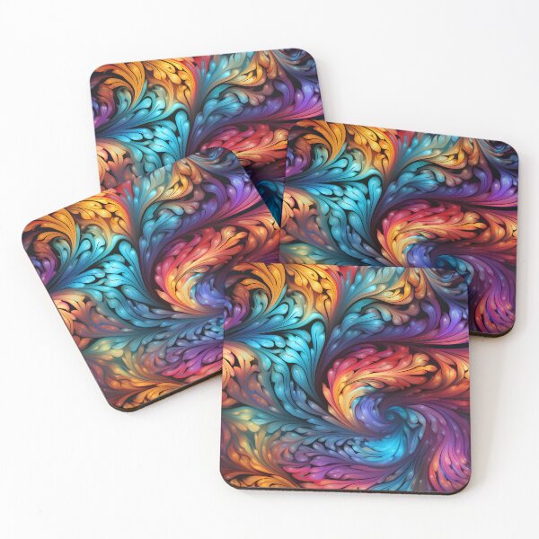 Item preview, Psychedelic Fractal Swirls: A Kaleidoscopic Digital Art Journey designed and sold by polonuim210.