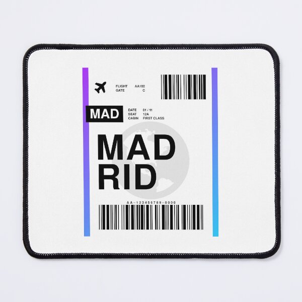 Item preview, Madrid Boarding Pass designed and sold by RabbitK.