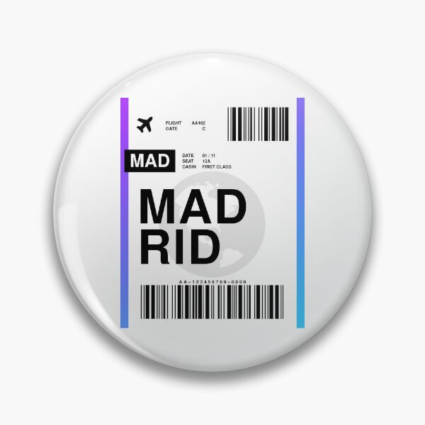 Item preview, Madrid Boarding Pass designed and sold by RabbitK.
