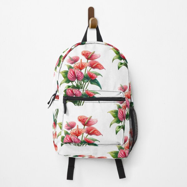 Item preview, Anthurium Flower - Cartoon Tropical Flower Painting, Red Houseplant designed and sold by Star-Fragment.