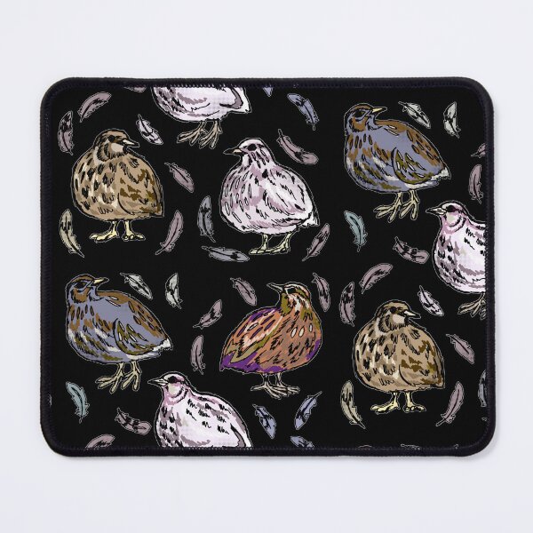 Item preview, Coturnix Quail Pattern with Feathers Night designed and sold by Quail and Friends.