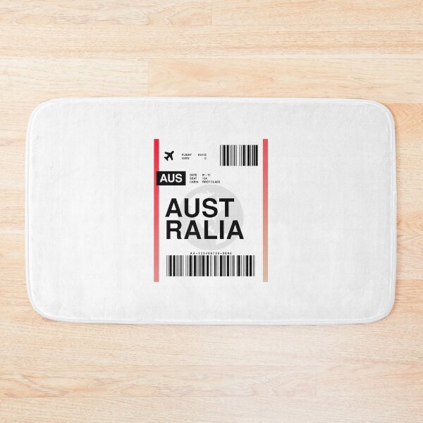 Item preview, Australia Boarding Pass designed and sold by RabbitK.