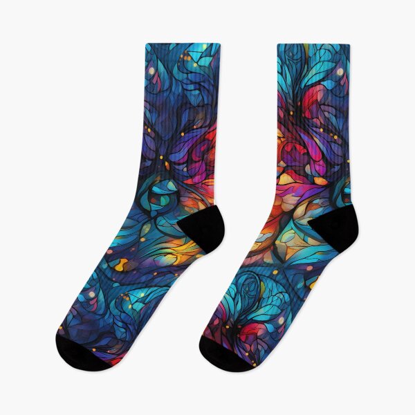 Item preview, Stained Glass Butterfly Dream: A Kaleidoscopic Masterpiece in Rainbow Hues designed and sold by polonuim210.