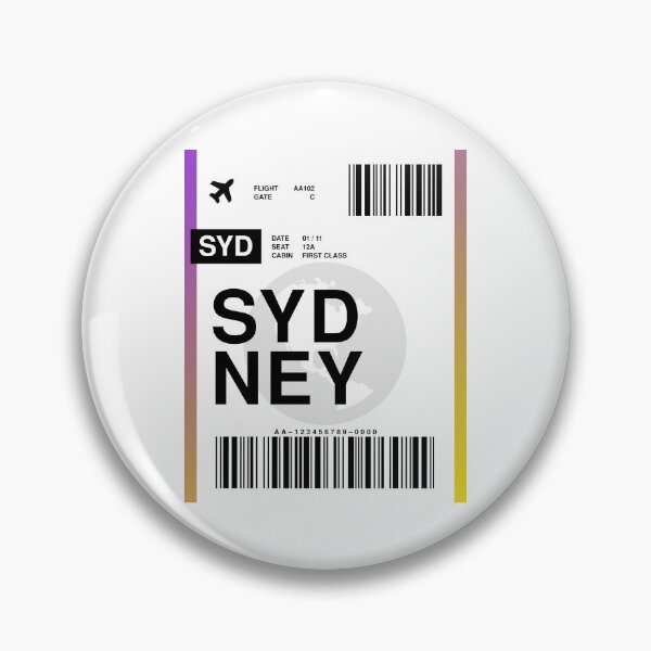 Item preview, Sydney Boarding Pass designed and sold by RabbitK.