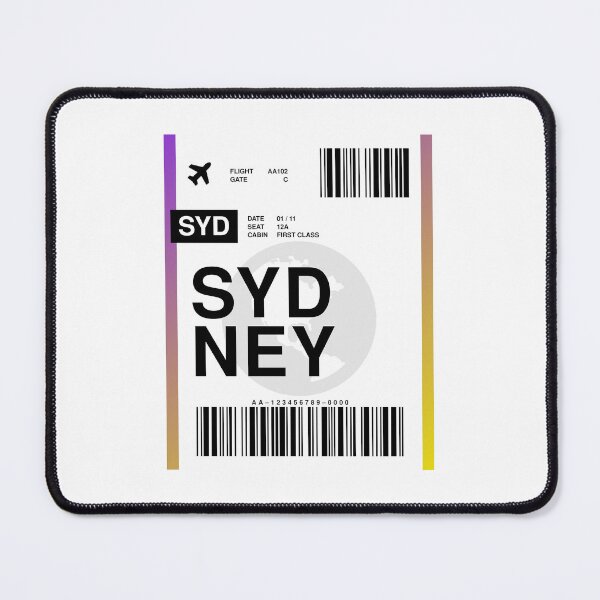 Item preview, Sydney Boarding Pass designed and sold by RabbitK.