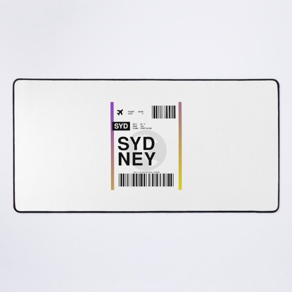 Item preview, Sydney Boarding Pass designed and sold by RabbitK.