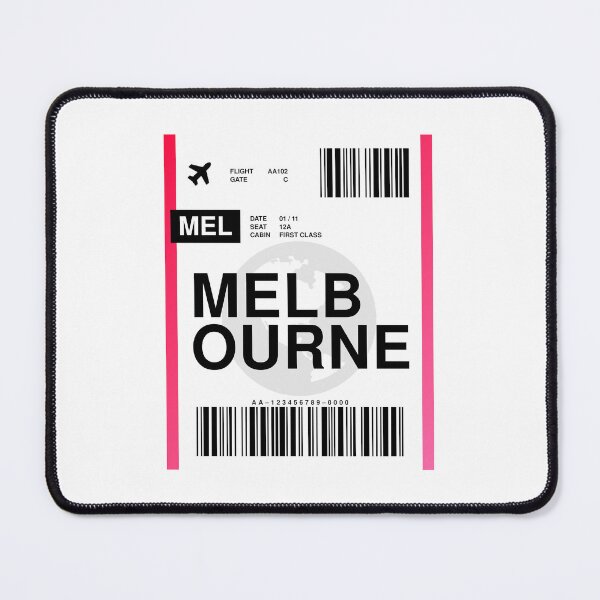 Item preview, Melbourne Boarding Pass designed and sold by RabbitK.